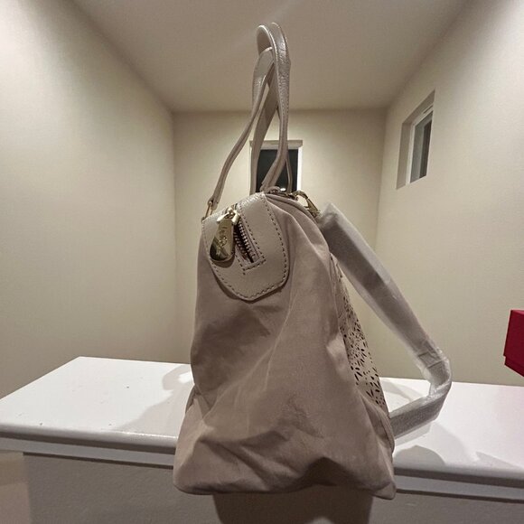 Kipling Nicole Beige/Cream Perforated Satchel Bag - New Condition - Picture 5 of 12